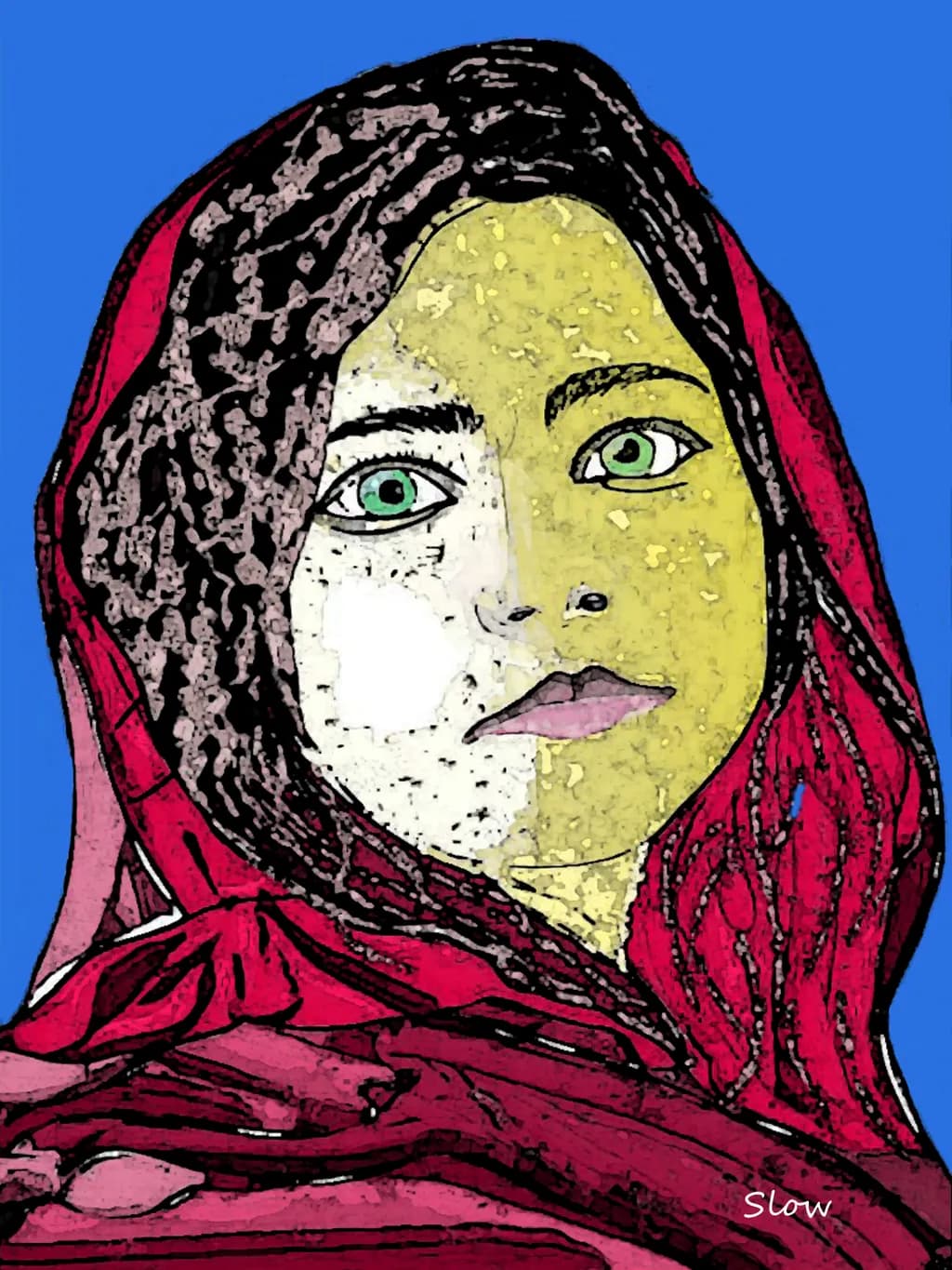 Whispers of Identity: A Colorful Portrait of Duality