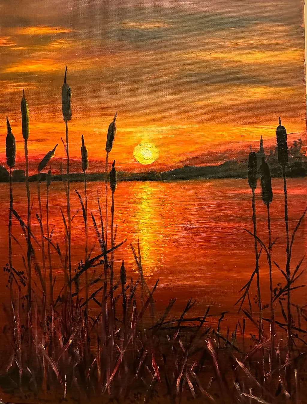 Crimson Reeds Sunset