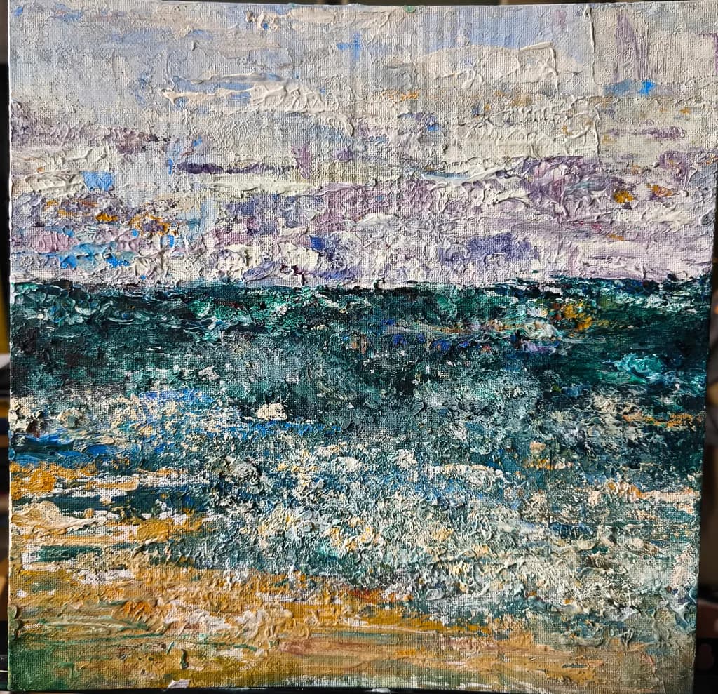 Whispers of the Ocean: A Textured Seascape Journey
