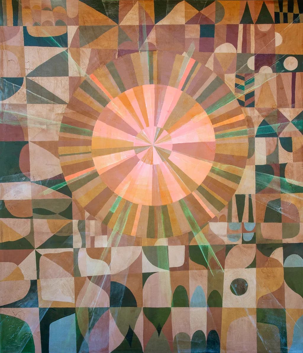 Radiant Geometry: A Colorful Exploration of Abstract Patterns in Modern Art