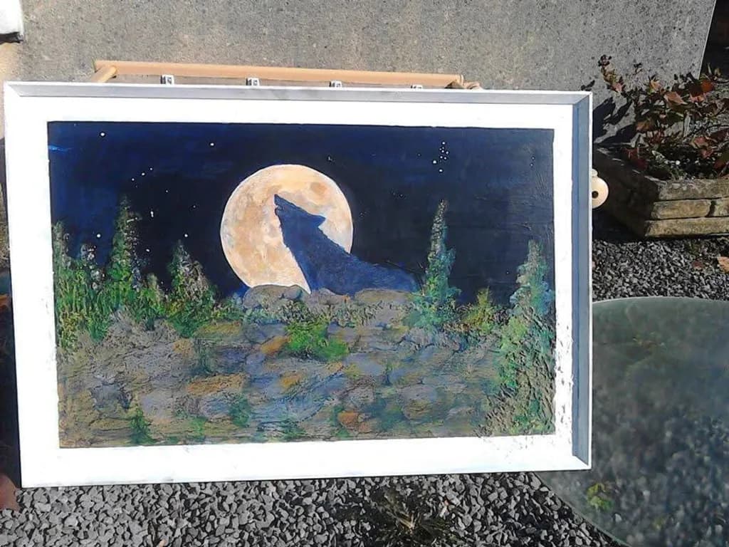 Wolf Moon Silhouette