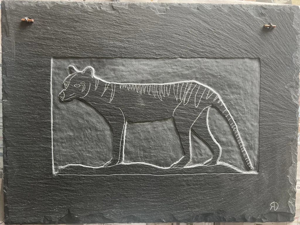Thylacine Etching