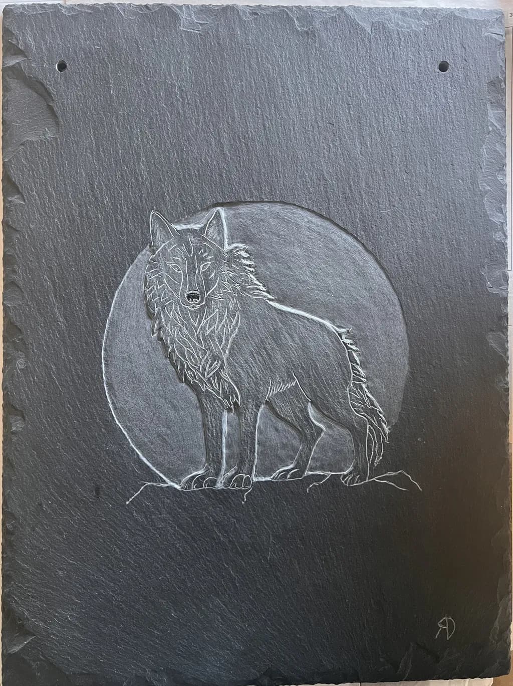 Wolf Moon Silhouette