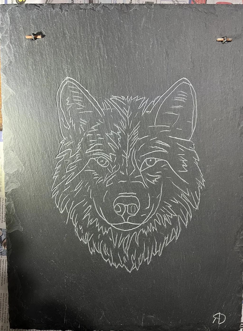 Wolf Etching