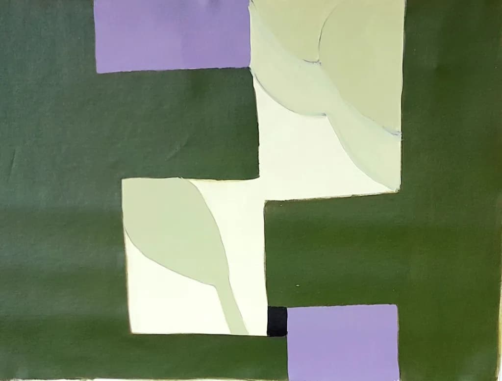Geometric Harmony: A Modern Abstract Exploration of Color and Shape