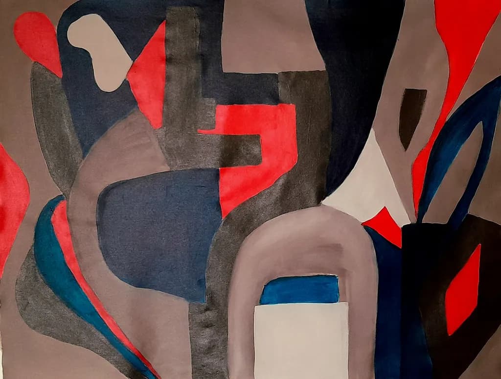 Vibrant Abstractions: A Dance of Color and Form