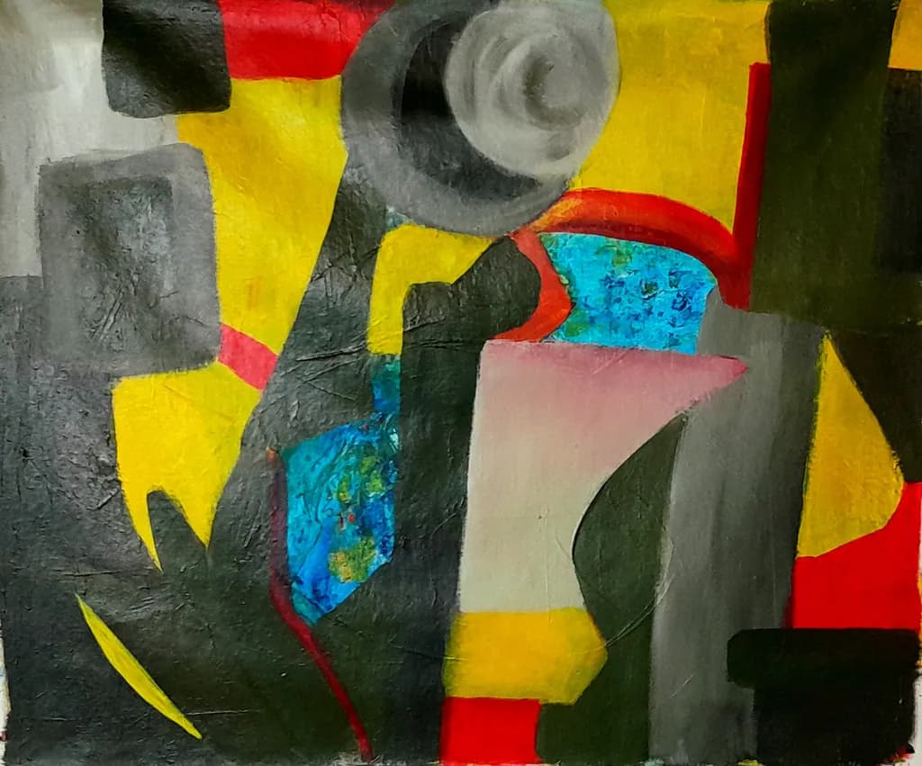 Vibrant Echoes: A Dance of Color and Form in Abstract Expressionism