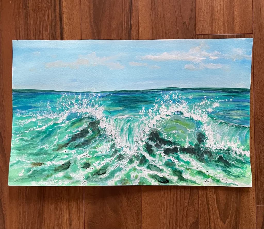 Ocean Waves Crash