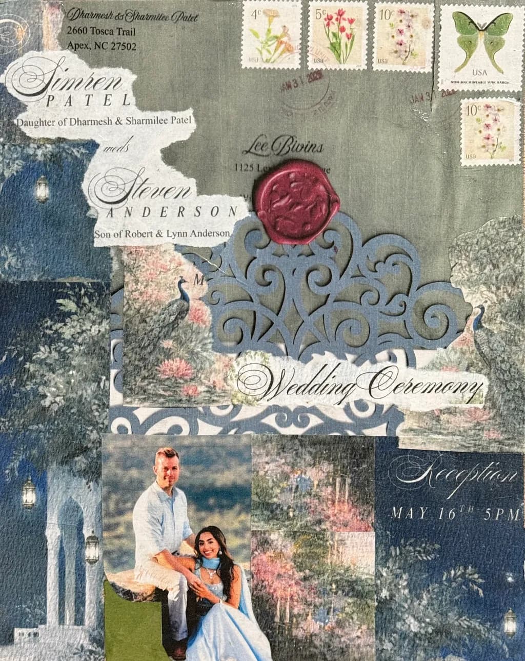 Wax Seal Wedding Collage