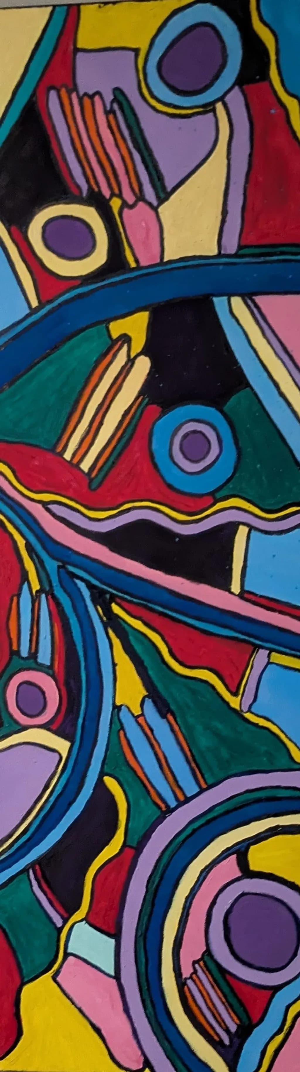 Abstract Circles and Stripes