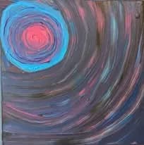 Celestial Whirl: A Dance of Color and Light