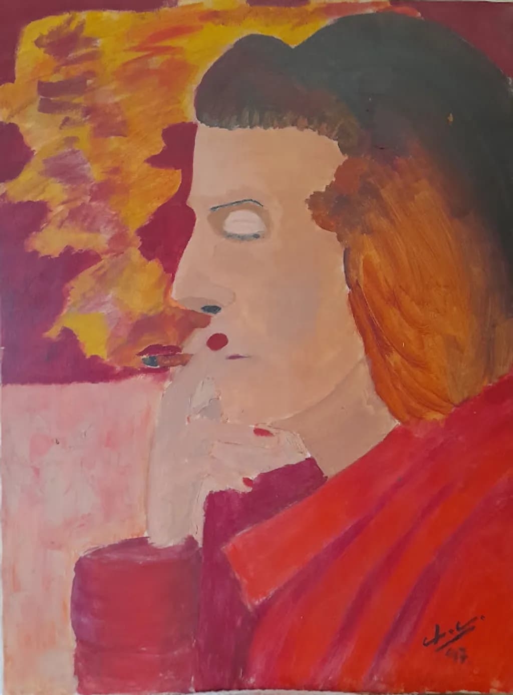 Portrait in Red