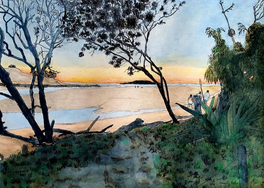 Serenity at Sunset: A Tranquil Exploration of Nature's Beauty