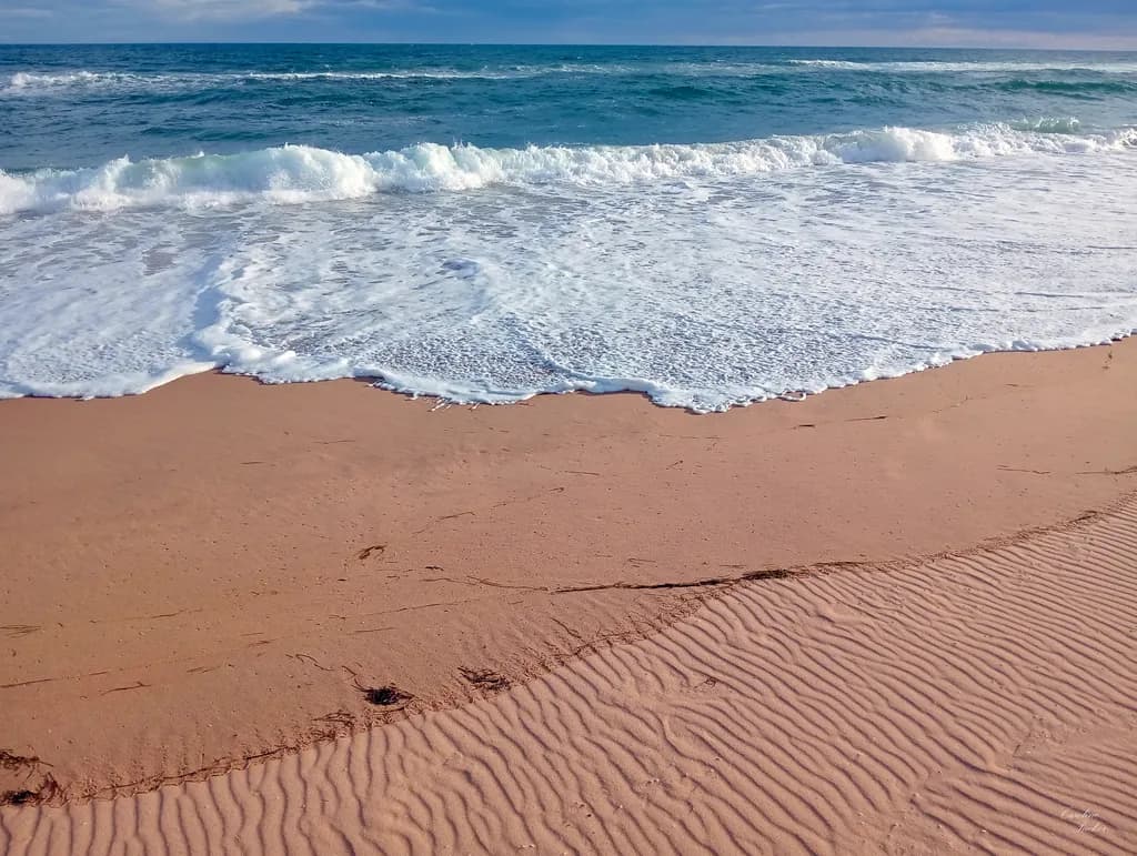 Wave Meets Ripples on Sand