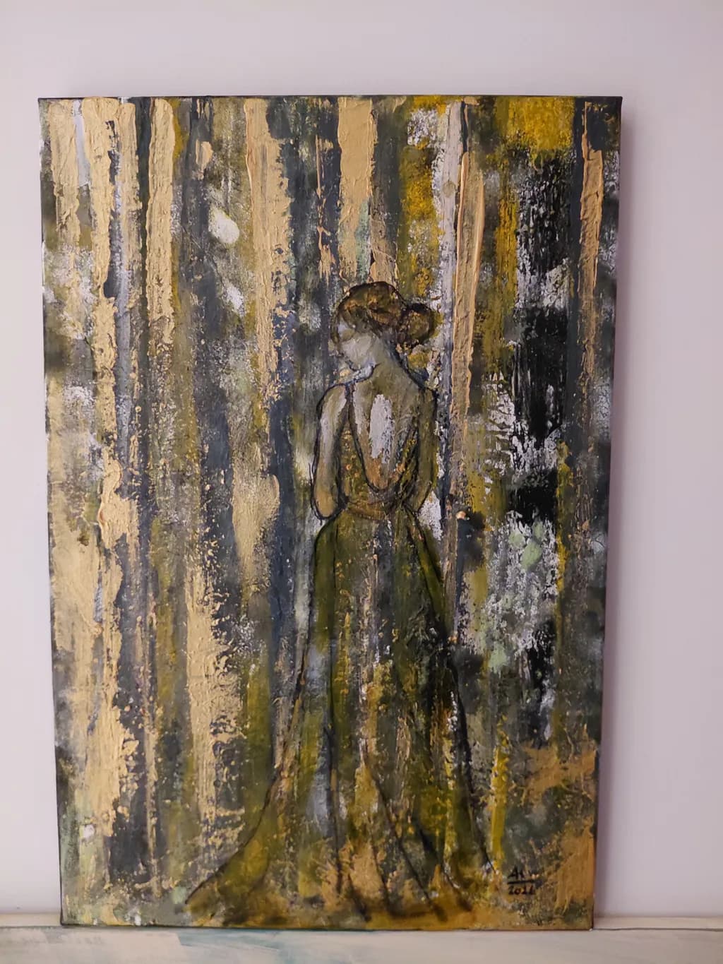 Woman in Forest Shadows