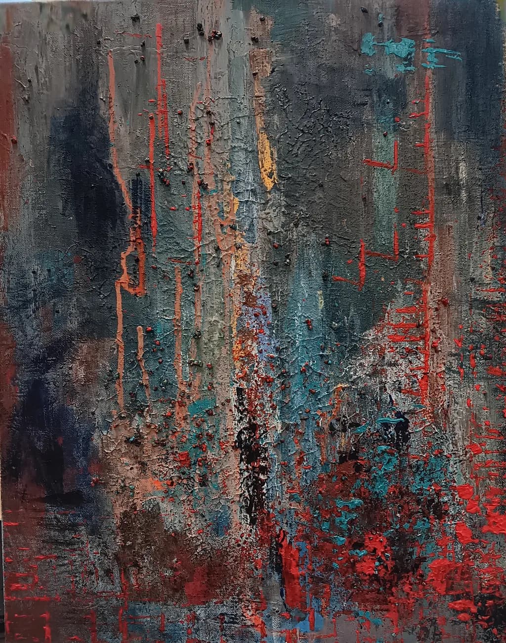 Whispers of Color: An Abstract Journey Through Texture and Emotion