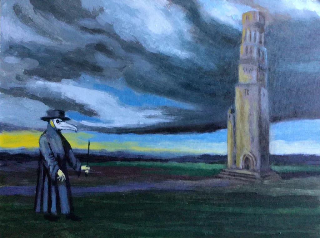 Whispers of the Plague Doctor: A Haunting Encounter with Shadows and Stone