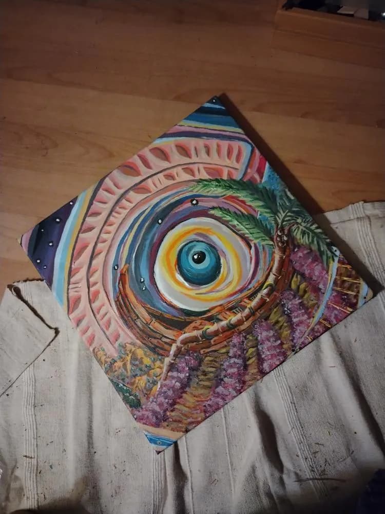 Whispers of the Cosmic Eye: A Journey Through Color and Nature