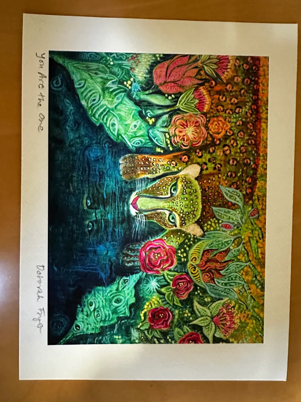 Jaguar Among Flowers