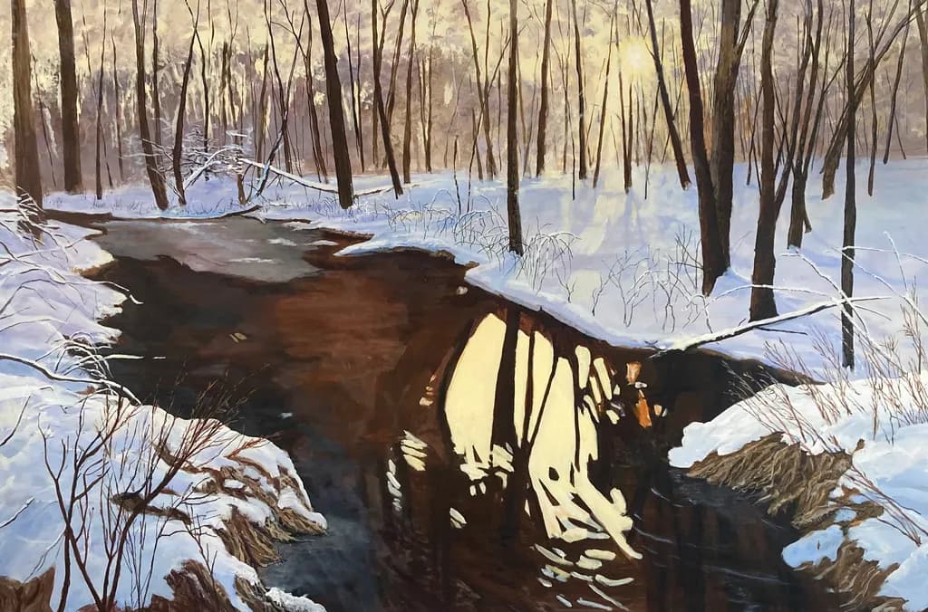 Winter Creek Reflection