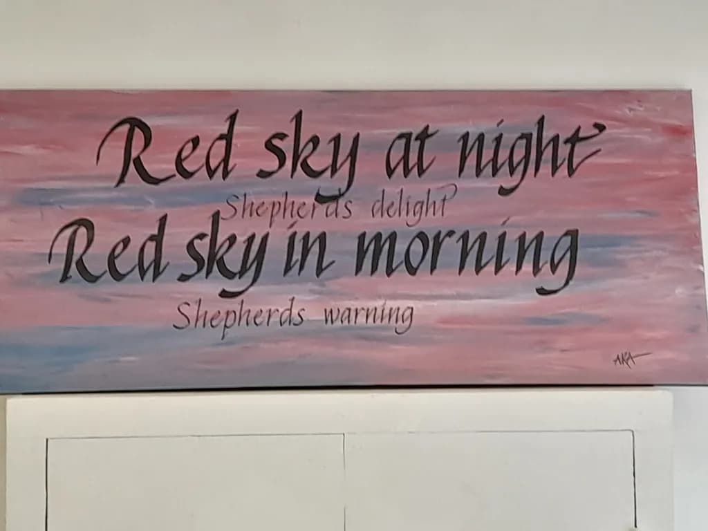 Red Sky, Shepherds’ Signs