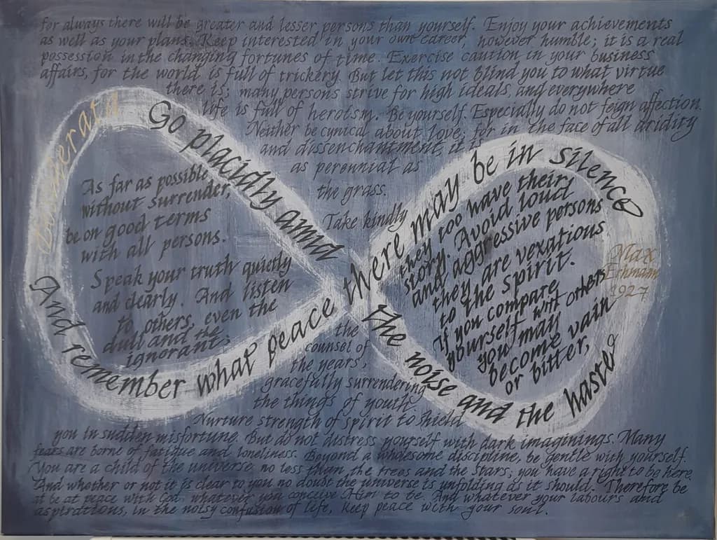 Desiderata in Circles