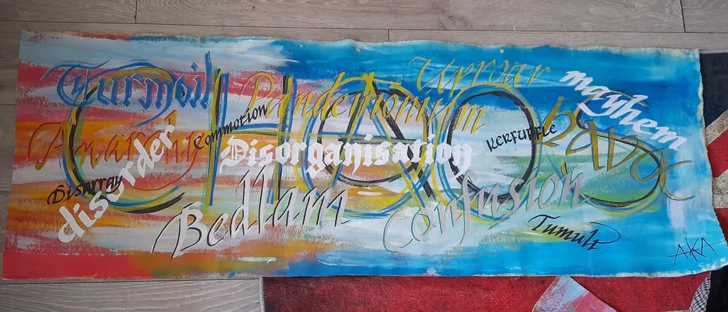 Layered Calligraphic Color