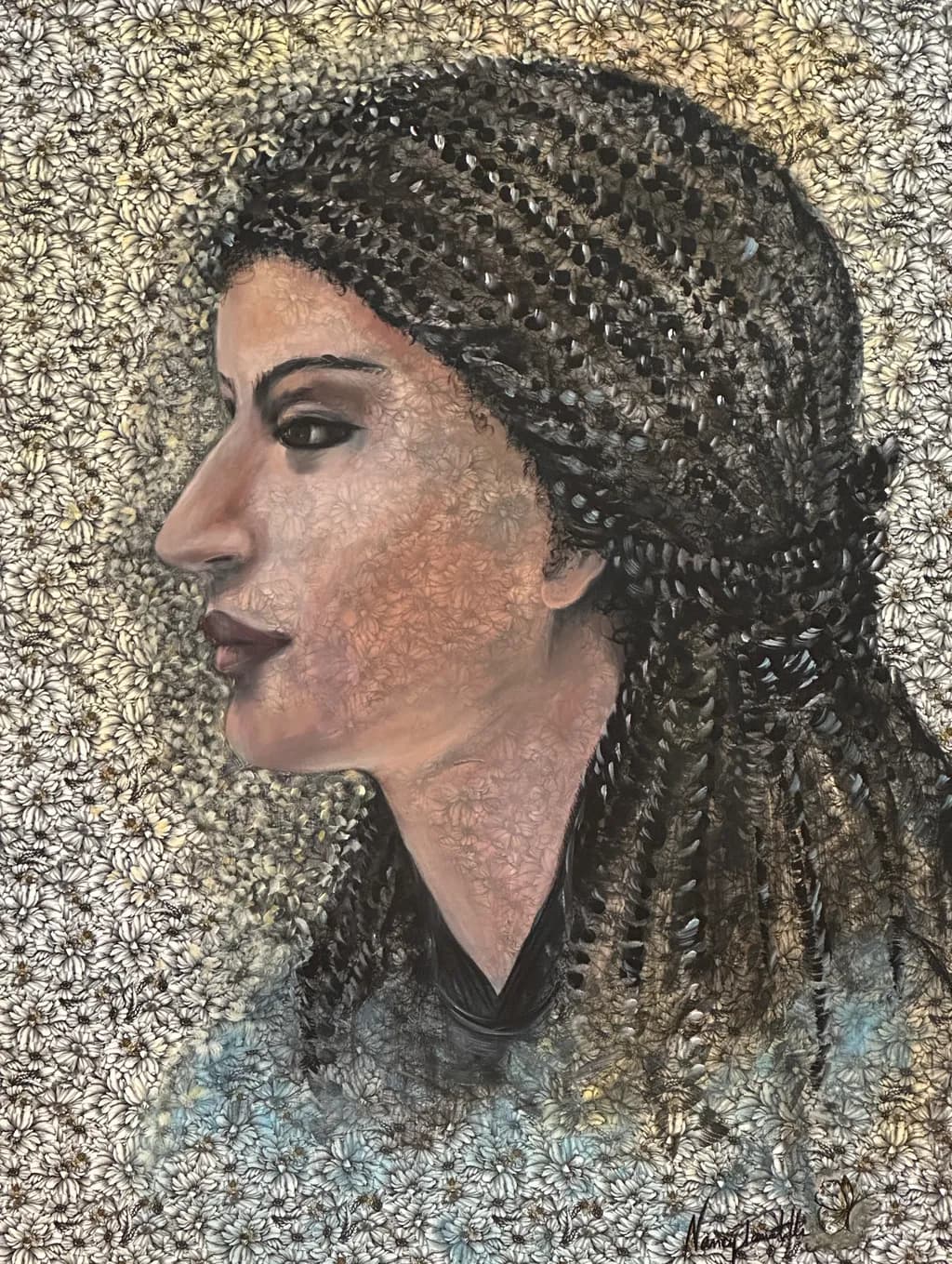 Egyptian Woman with Braids