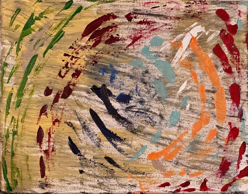 Colorful Swirl Canvas