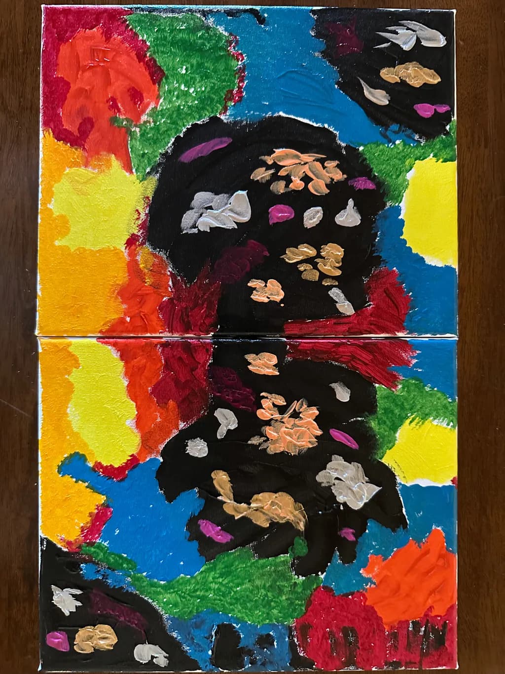 Vibrant Whirlwind: A Dance of Color and Emotion