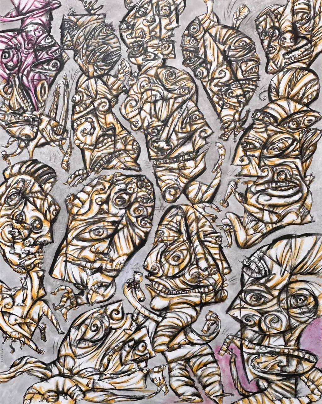 Abstract Crowd Faces