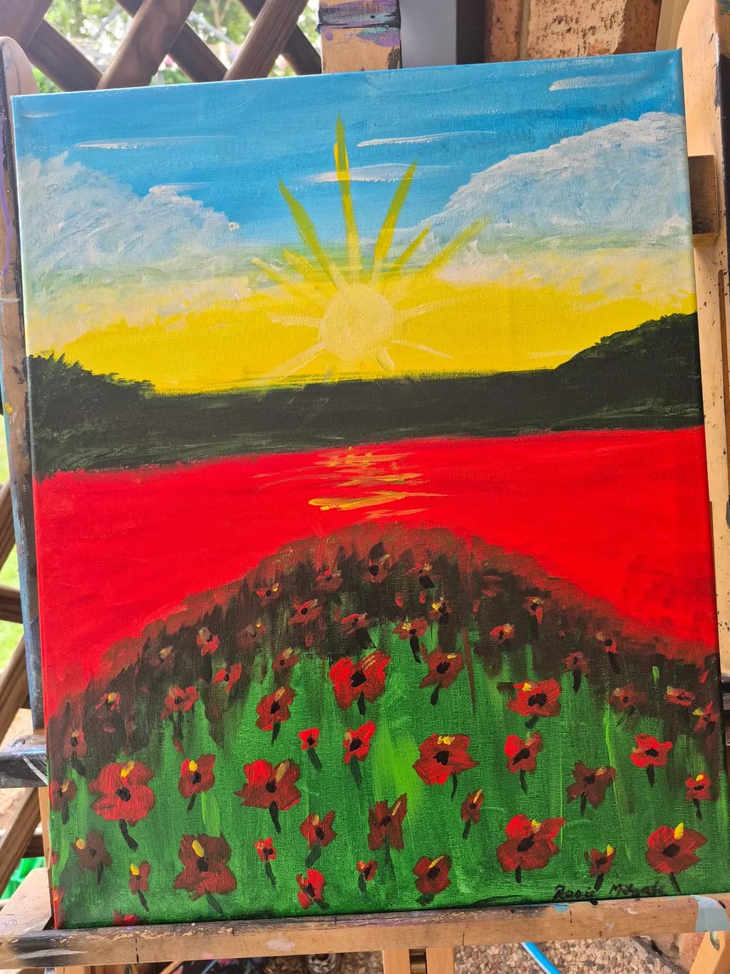 Sunrise Over Poppy Field