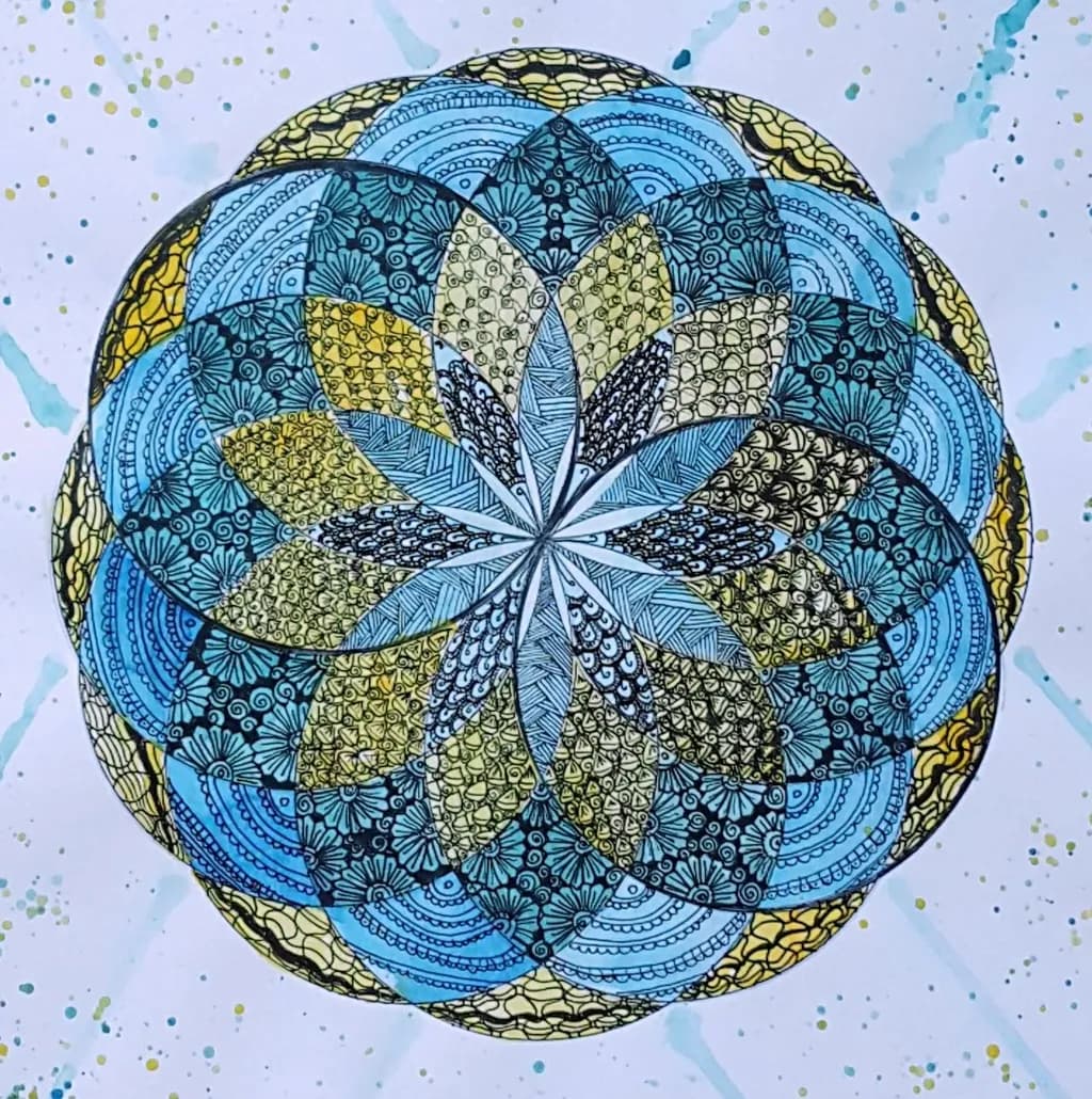 Circular Mosaic Pattern