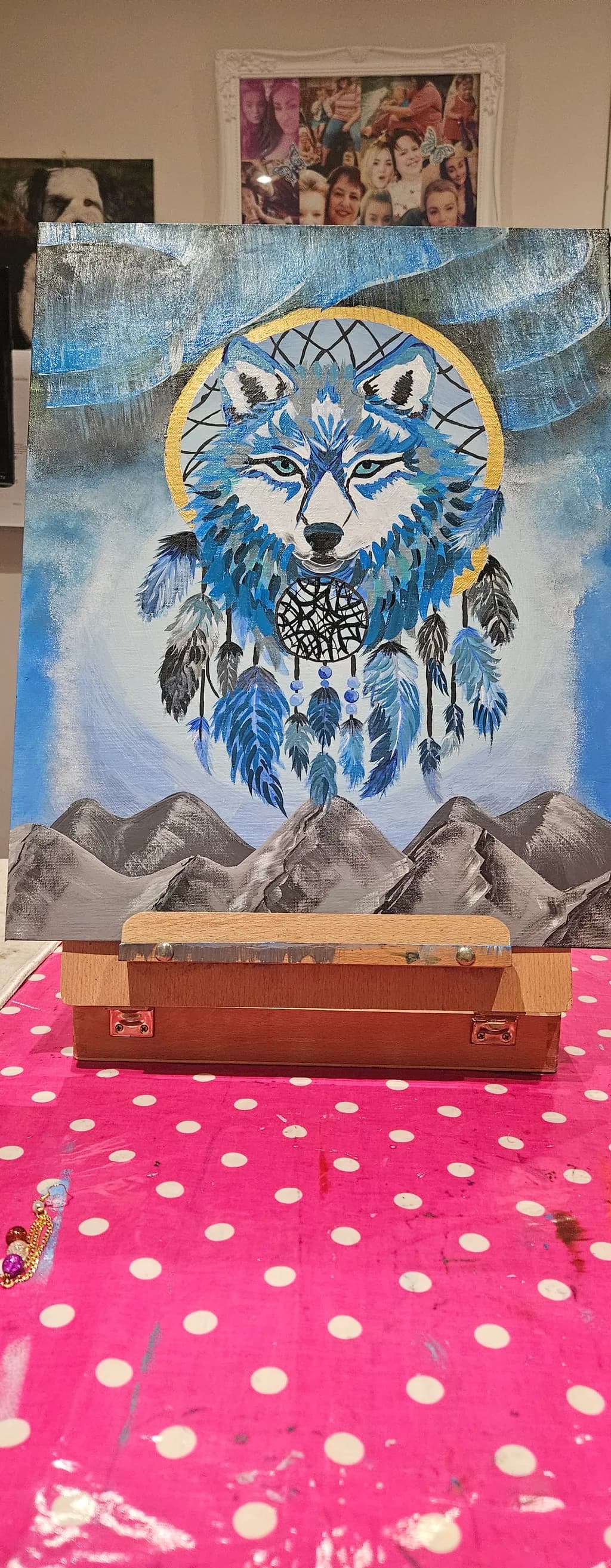 Spirit Wolf Dreamcatcher