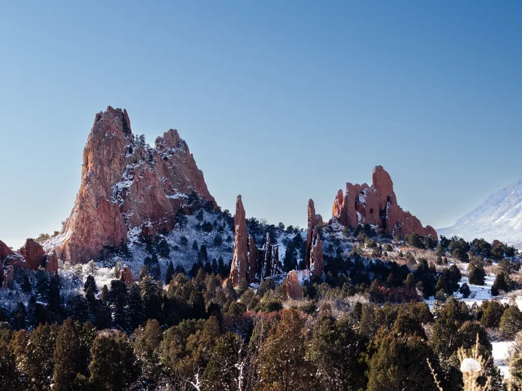Snow-Dusted Spires