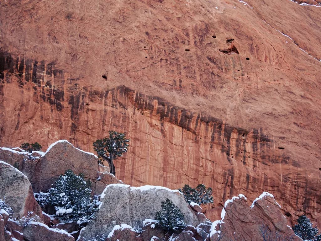 Snow-Kissed Canyon Contrast