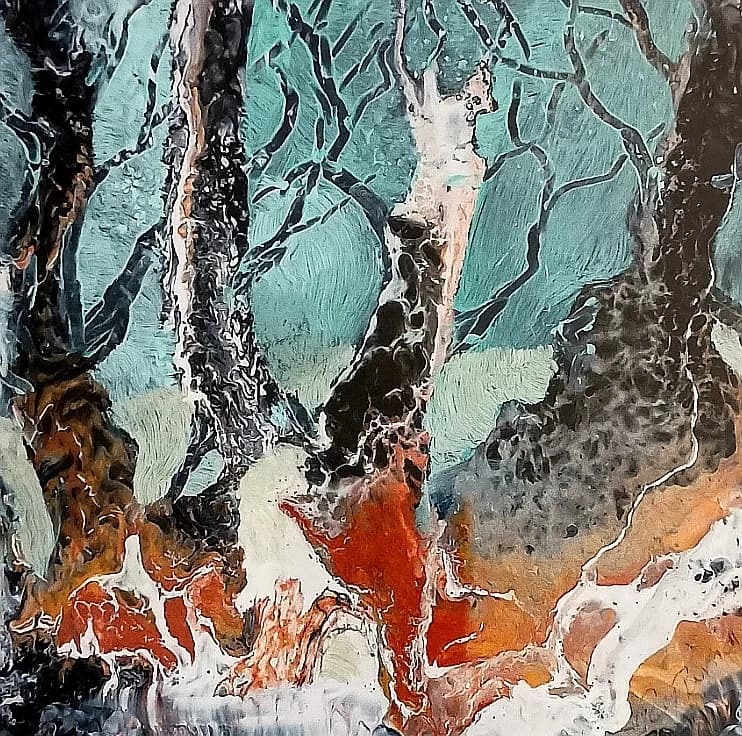 Whispers of Nature: An Abstract Journey Through Color and Texture