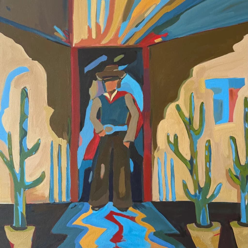 Desert Sentinel: A Colorful Journey Through the Southwestern Landscape