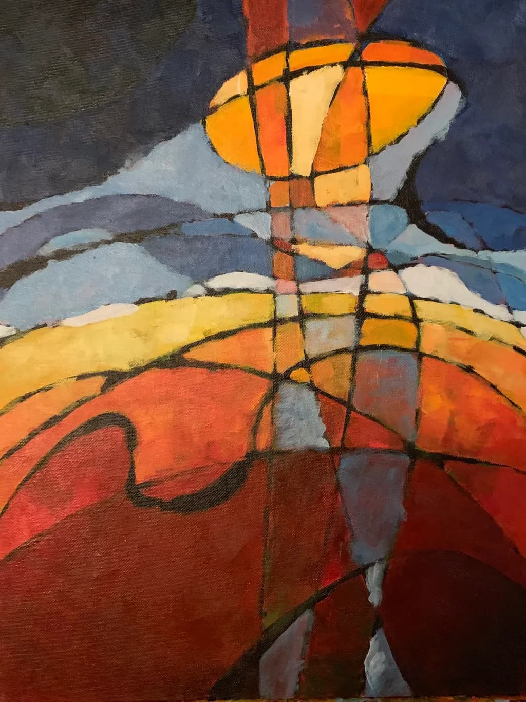 Vibrant Reflections: A Dance of Color and Form in Abstract Expressionism