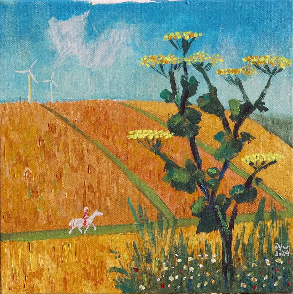 Whispers of the Wind: A Vibrant Equestrian Journey Through Rural Landscapes
