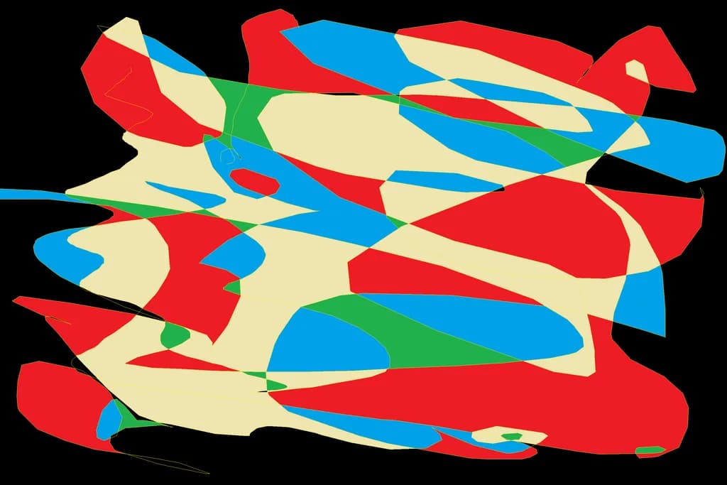 Vibrant Chaos: A Dance of Color and Form