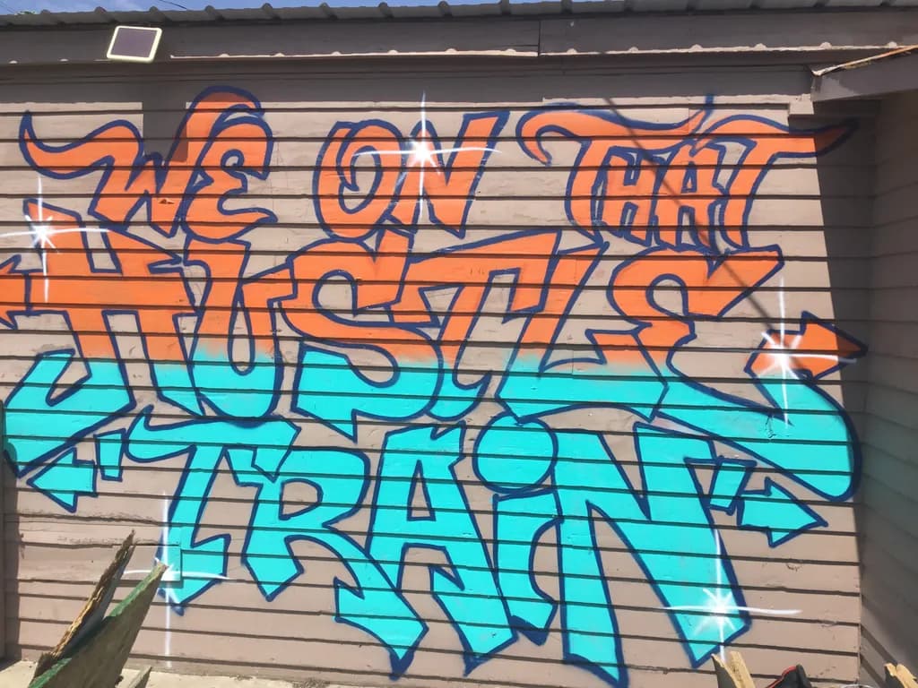 Hustle Train Mural