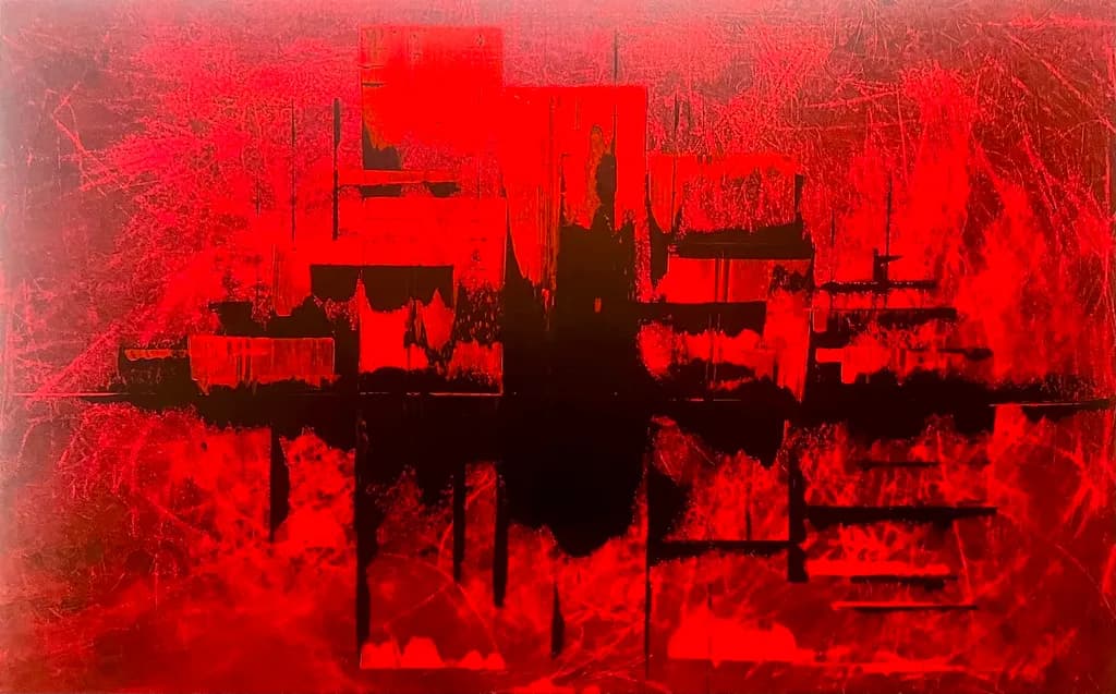 30x48Acrylic Chaos