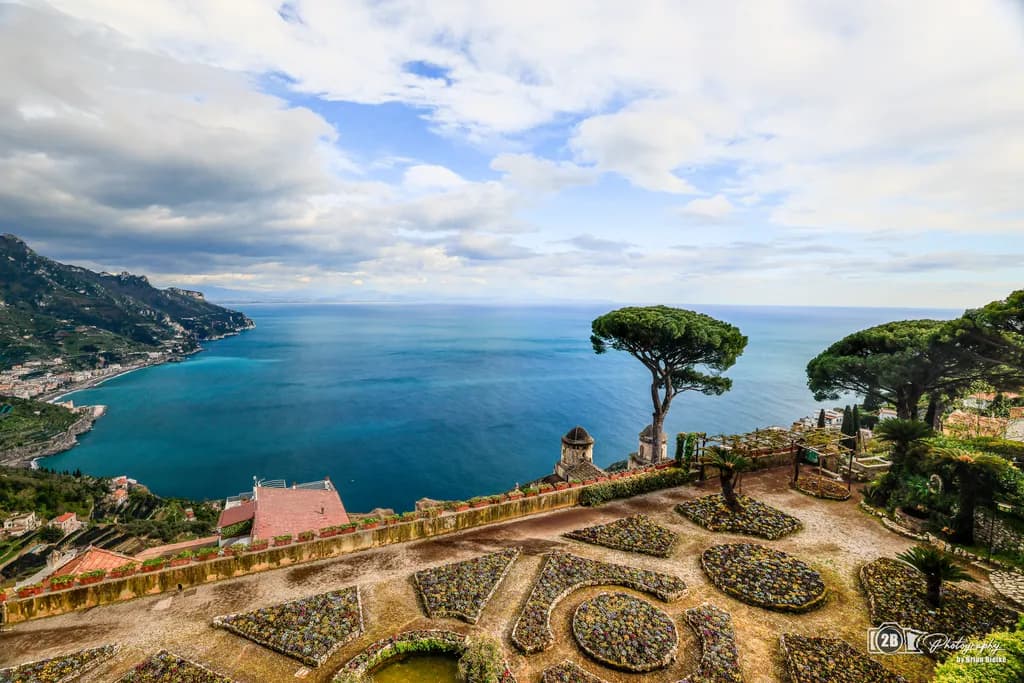 Serenity by the Sea: A Coastal Landscape of Flora and Tranquil Views