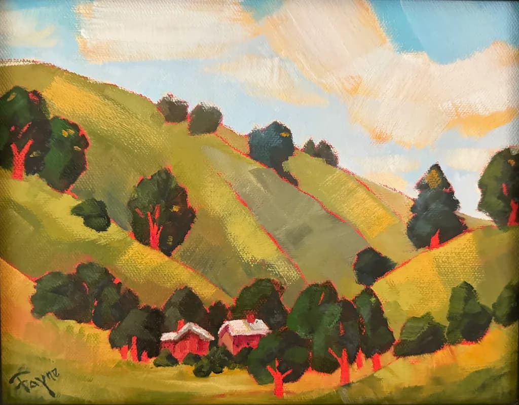 Whispers of the Hills: A Vibrant Landscape of Serenity and Color