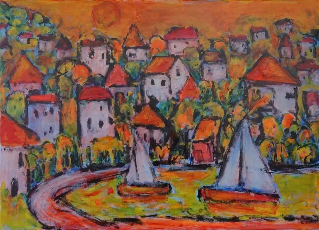 Sails and Red Roofs