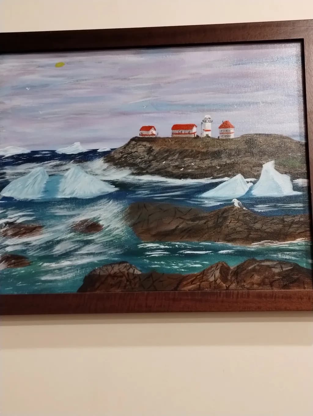 Coastal Serenity: A Lighthouse Amidst Turbulent Waves