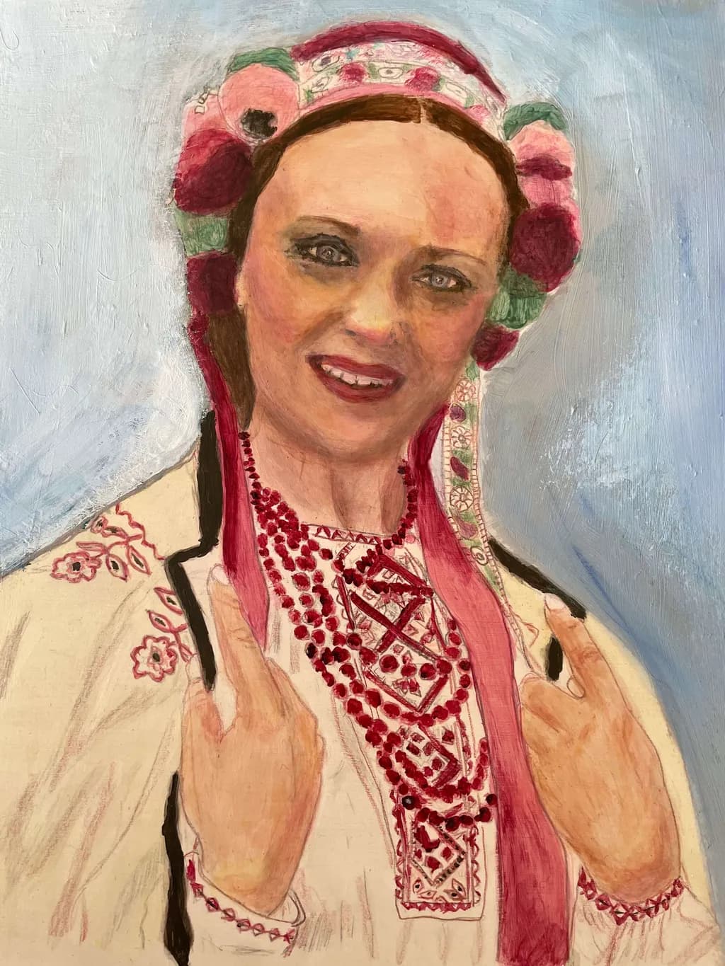 Radiant Heritage: A Portrait of Tradition and Joy