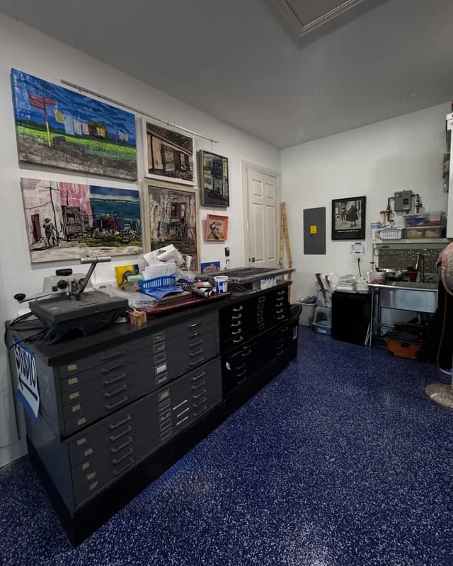 My flat files storage and teaching space