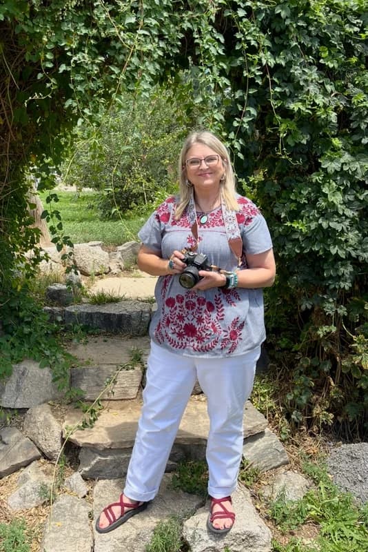 Artist in the field - photographing the landscapes, architecture, and details that become the foundation of new work.